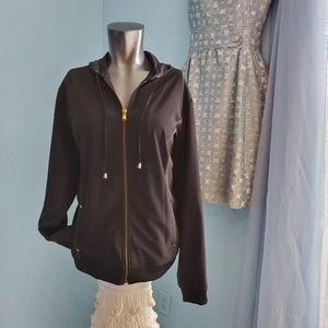 Chico's zenergy zip-up hoodie track jacket D53